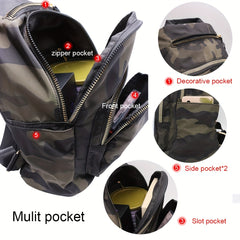 Versatile Camo Backpack Rucksack Lightweight Water Resistant