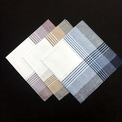 Men's Soft Handkerchief Pure Mix Colors 3pcs 6pcs 40 01 cm