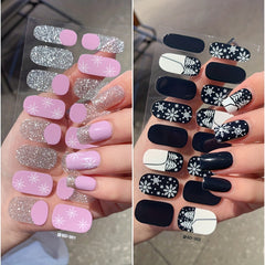 Christmas Nail Art Stickers Santa Reindeer Snowflakes Tree Designs Self Adhesi