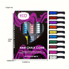 10 Vibrant Temporary Hair Chalk Combs for Parties & Cosplay