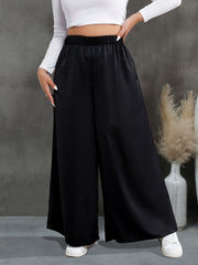  High Rise Wide Leg Trousers