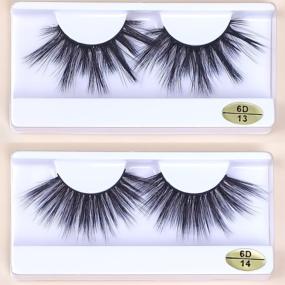 20 Pairs 25mm Mink Lashes False Eyelashes Pack - Long Dramatic Makeup