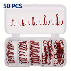 10 Sizes High Carbon Steel Fishing Hooks for Anglers