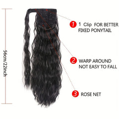 Kinky Curly Ponytail Extensions Synthetic Hair Piece