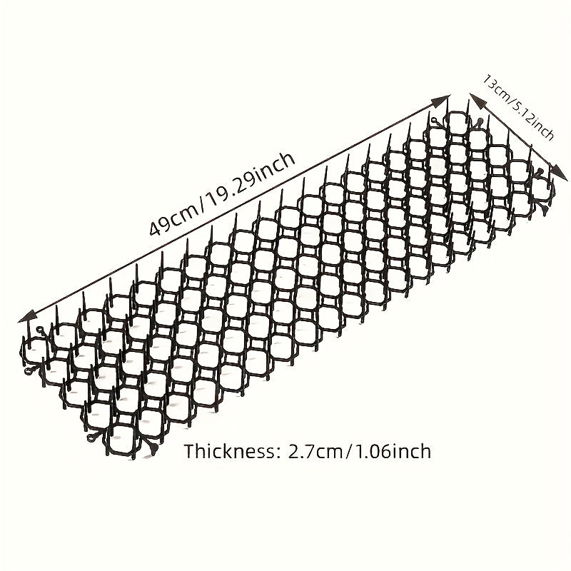 4pcs Plastic Cat Proof Netting Spiked Mat Balcony Isolation Protection