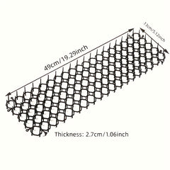 4pcs Plastic Cat Proof Netting Spiked Mat Balcony Isolation Protection