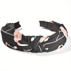 Flamingo Fabric Hair Scrunchies Boho Style Headband