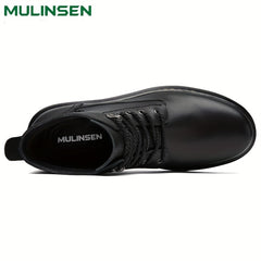 Men's Leather High Top Boots Lace up Casual Wear Outdoor
