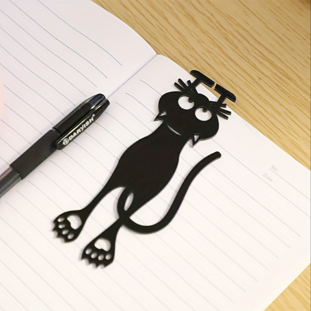 1pc 2pcs Cute Hollowed Out Plastic Cat Bookmarks