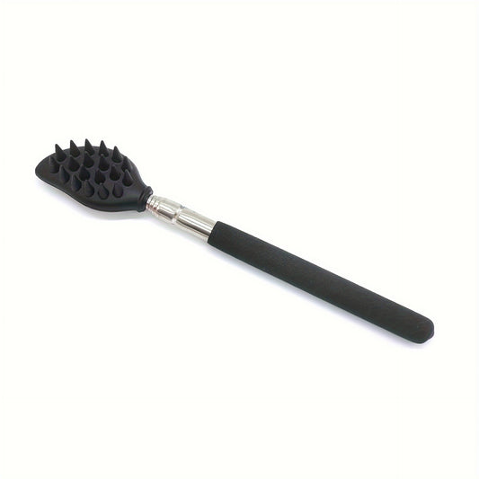 Telescoping Back Scratcher Massager Kit Silicone Scratching Surface