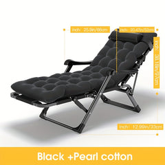 Outdoor Folding Chairs Balcony Adjustable Lounge Chair 2 In 1 Folding Chairs Bed
