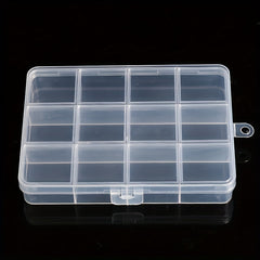 Transparent Storage Box Plastic Case Jewelry Organizer Pill Box