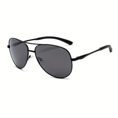 OUWEN Aviator Sunglasses Men Flexible Metal Sun Glasses UV Protection