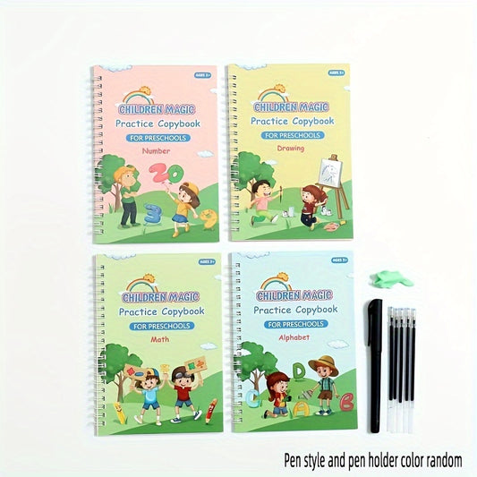 Kids Magic Practice Copybooks: Math, Alphabet Ages 3-8