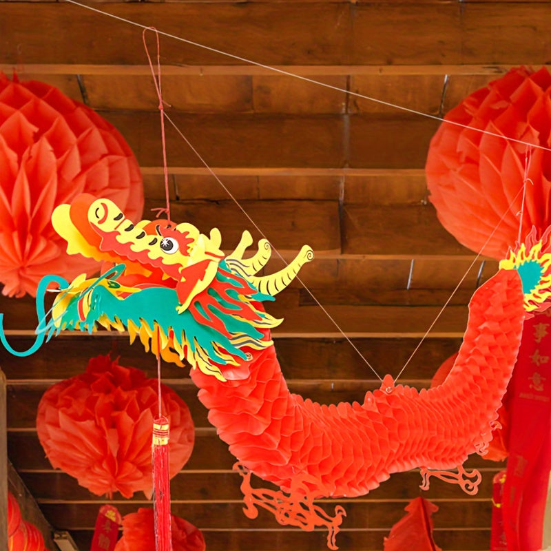 Dragon Lanterns Red Decorations for New Year