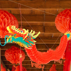 Dragon Lanterns Red Decorations for New Year