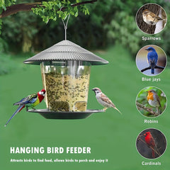 Stylish Plastic Bird Feeder for Wild Birds