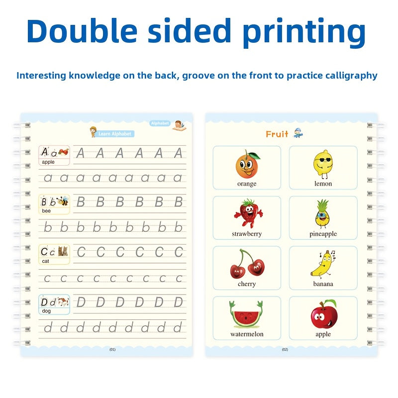 4 Books Dotted Training Sheets Mixed Paper with Holder Ink Refills