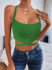 Sleeveless Sexy Crop Tank Top Slim Casual Top