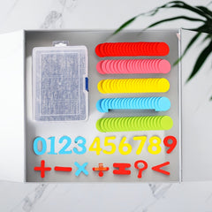 Colorful Number Memory Plate Game Math Addition Subtraction Family Learning