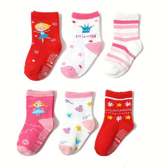 12 Pairs Cartoon Non-slip Knit Socks for Baby
