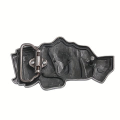 100 Dollar Bills Demon Skull Rings Metal Belt Buckle Gothic Hip hop Rock