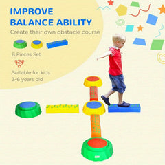 Colorful Toddler Stepping Stones Set - Safe Outdoor Play Equipment
