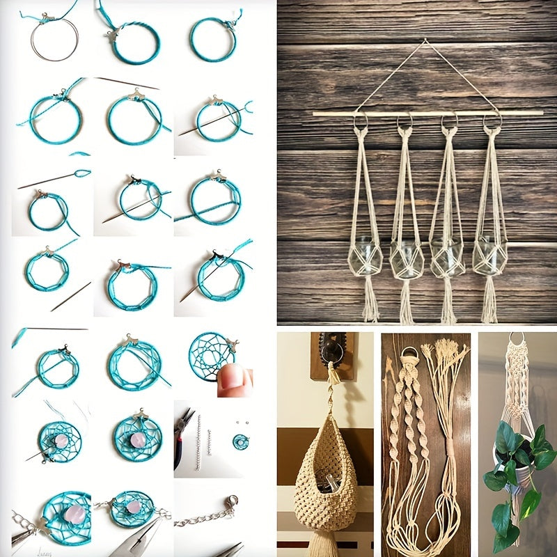 2" Tassel Hoop Plant Hook Welding Steel Silvery Tassel Ring 10pcs