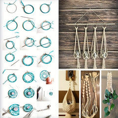 2" Tassel Hoop Plant Hook Welding Steel Silvery Tassel Ring 10pcs
