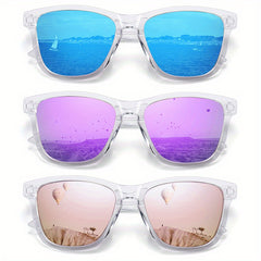3pcs Polarized Sunglasses For Women Men Classic Retro UV400 Sun Shades