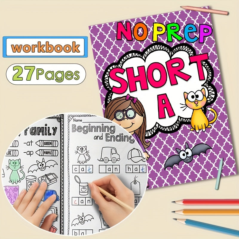 Interactive Phonics Workbook for Kids - Reading & Spelling Skills Development
