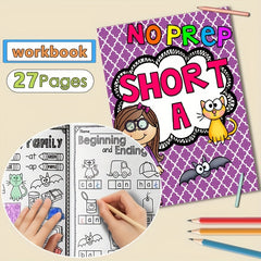 Interactive Phonics Workbook for Kids - Reading & Spelling Skills Development