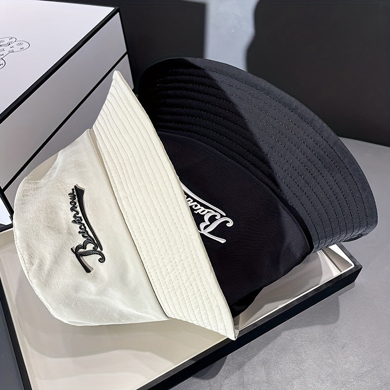 Men's Letter Fisherman Hat Spring Summer Thin Breathable Basin Hat