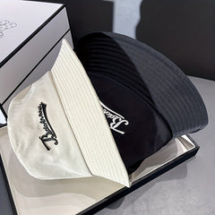Men's Letter Fisherman Hat Spring Summer Thin Breathable Basin Hat
