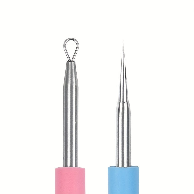 Double Headed Acne Needle & Silicone Beauty Tool for Skin Care