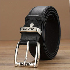 Men's Engraved Leather Belt