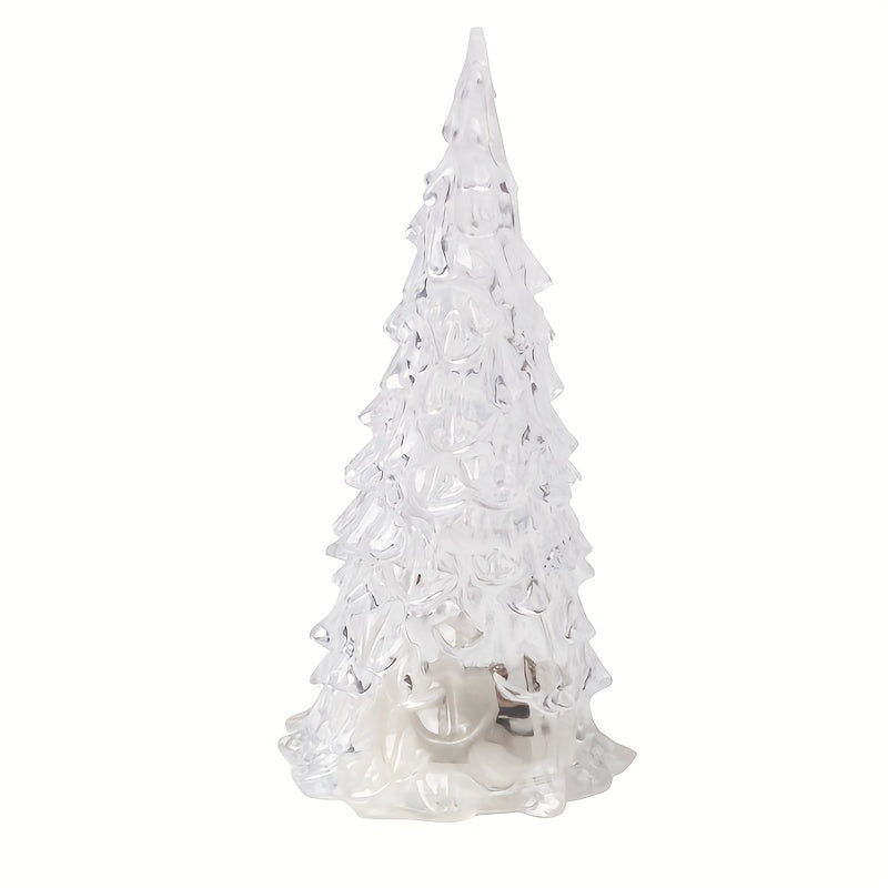 Acrylic Christmas Tree Colorful Night Light Crystal Christmas Tree Night Light