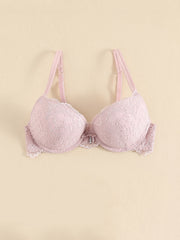 Flower Lace Bra Bow Push Up Lingerie