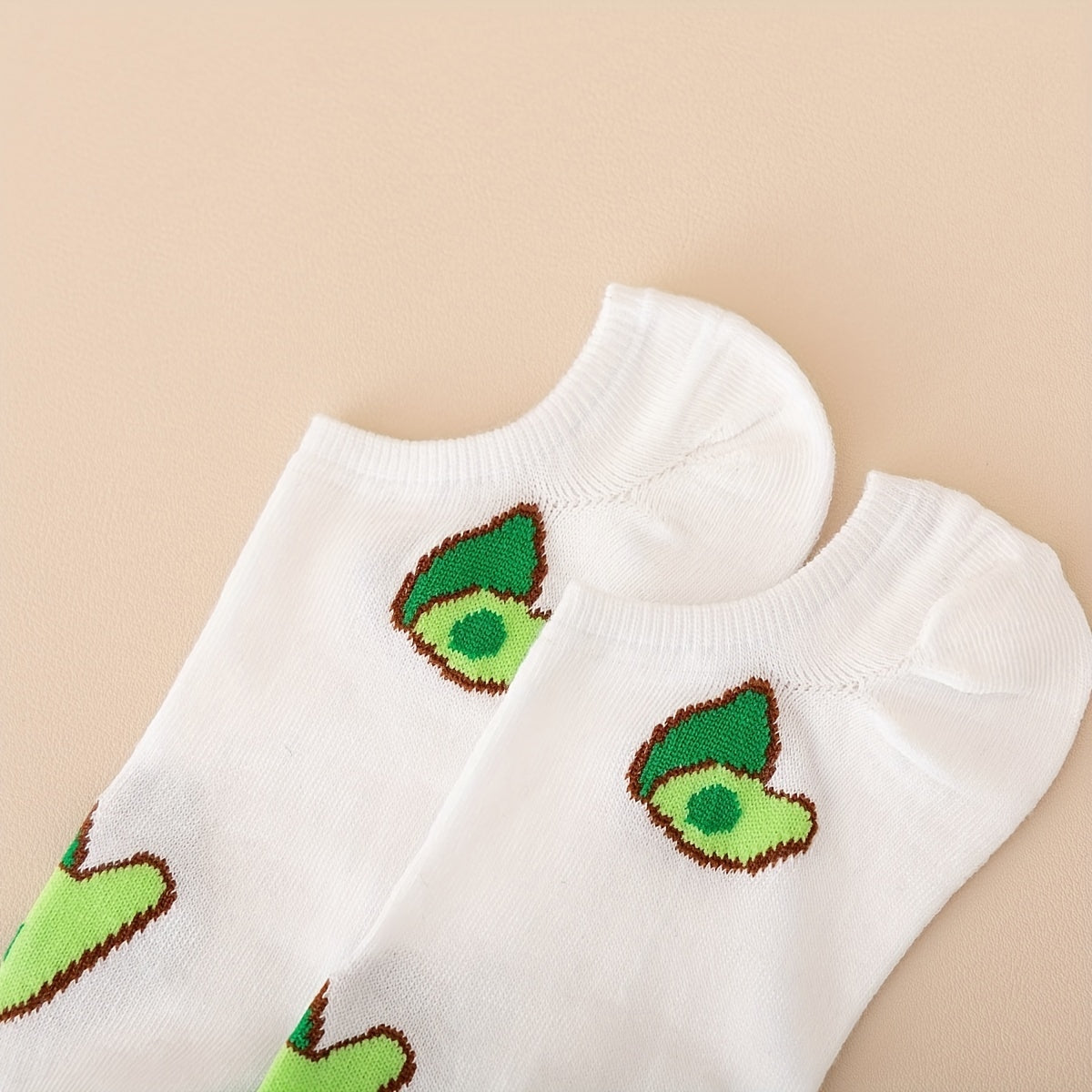 10 Pairs Avocado Print Socks & Ankle Socks Women's Stockings