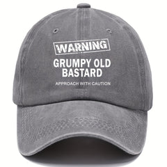 Unisex Distressed Retro Letter Baseball Cap