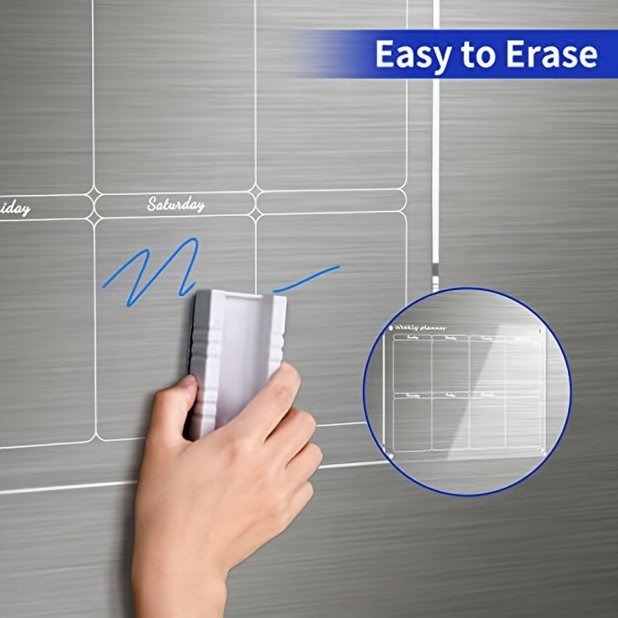 Acrylic Magnetic Dry Erase Board Calendar For Fridge
