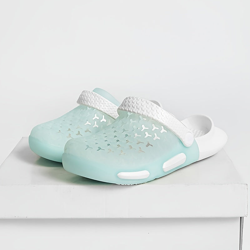 Women's Candy Clogs Hollow Out Closed Toe Slide Shoes