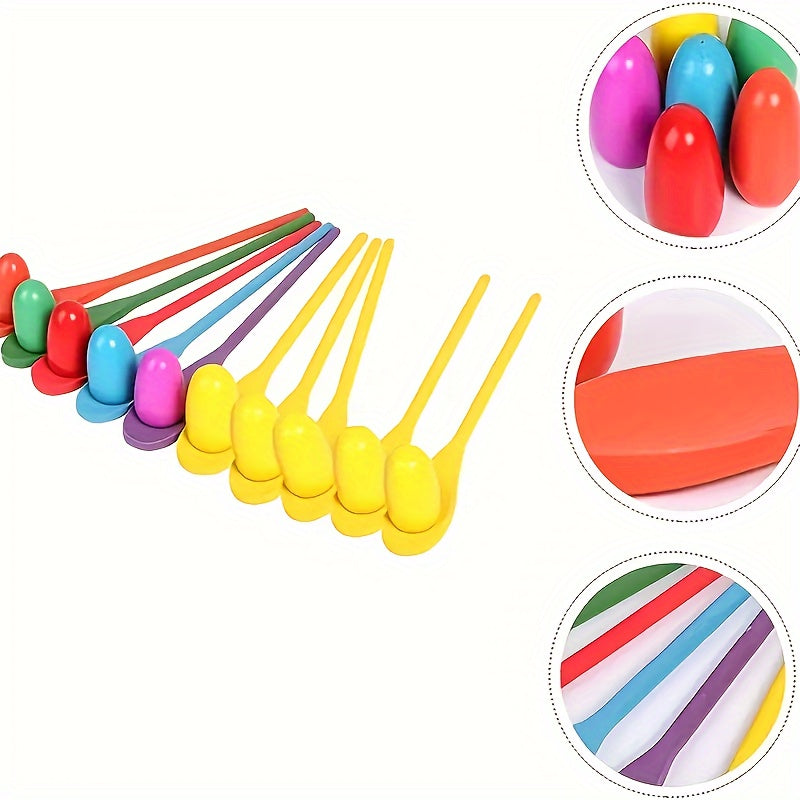 1pc Balance Stick Wooden Spoon Throwing Game Spoon Rest Egg Outdo...