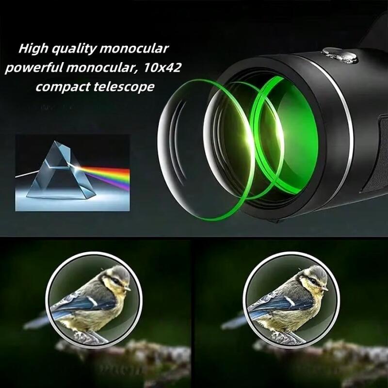 10x42 Compact Binoculars for Outdoor Enthusiasts