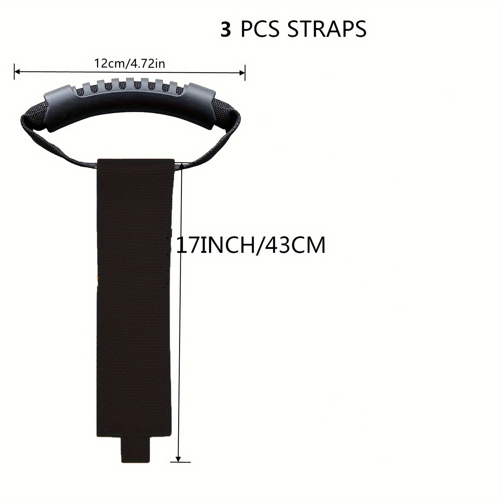 3pcs Storage Straps With Handle Extension Cord Organizers