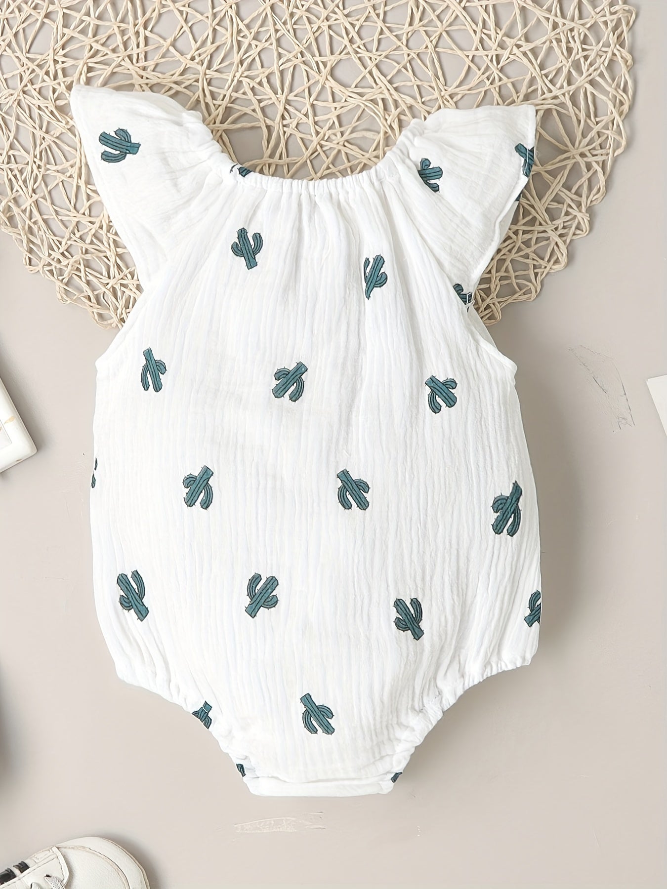 Cute Baby Girl Onesies Assorted Fly Sleeve Designs