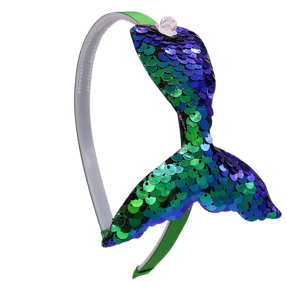 Sequin Fishtail Headband for Girls
