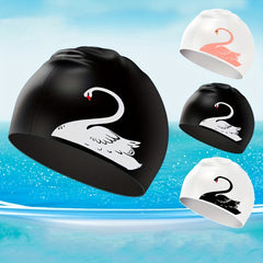 Enlarged Silicone Swimming Cap with Ear Protection