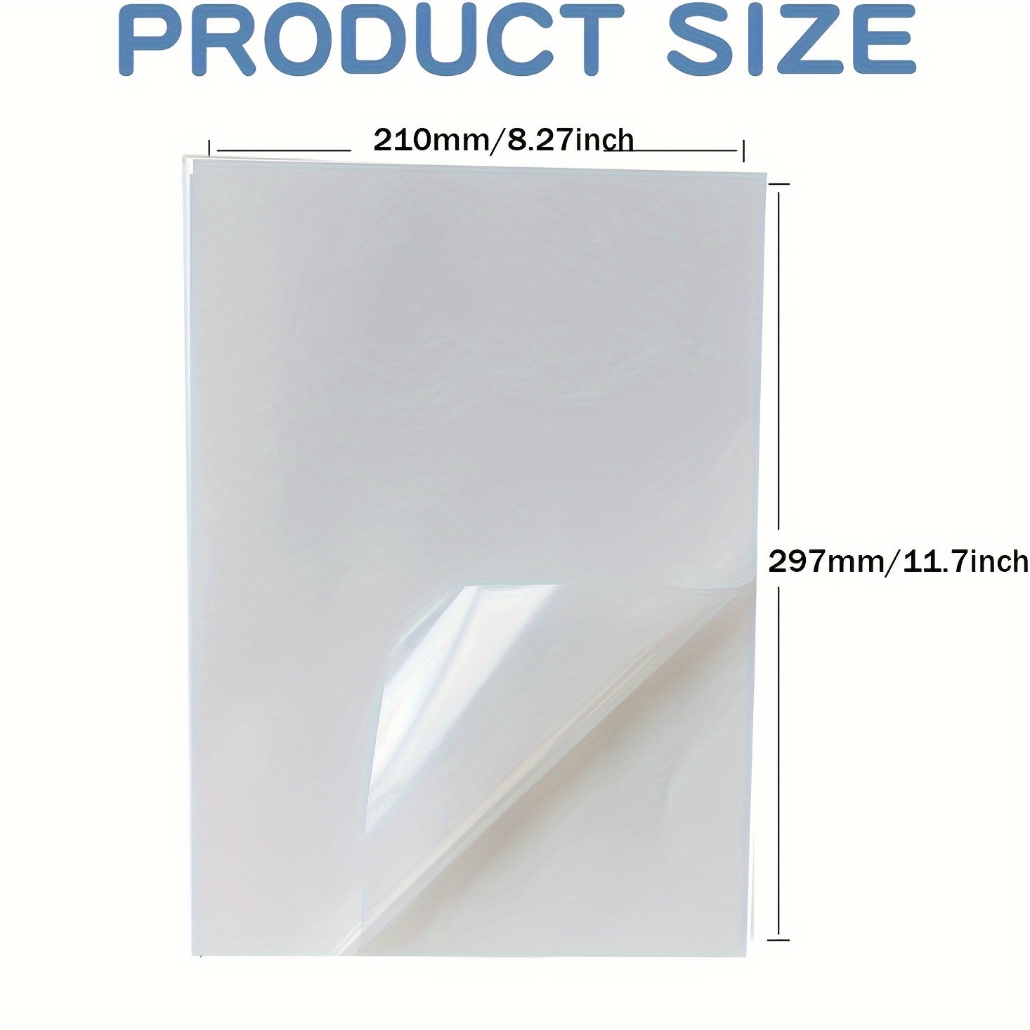 20 Sheets Clear Printable Vinyl Sticker Paper 21 59x27 94 Cm