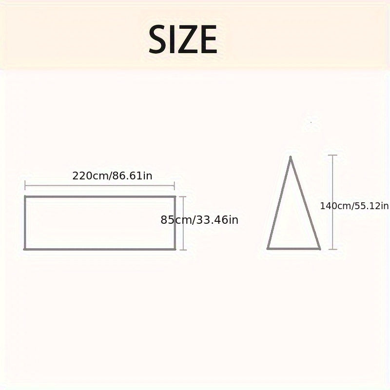 4 Corner Inner Tent Camping Pyramid Tent w/ Mosquito Net